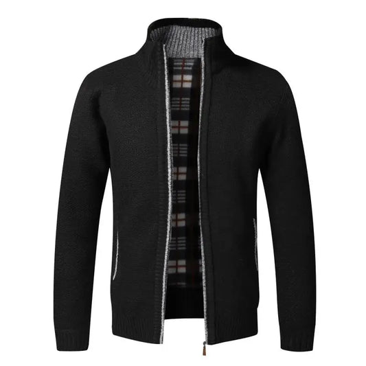 Cardigan Men Fleece Zipper Sweaters Jackets