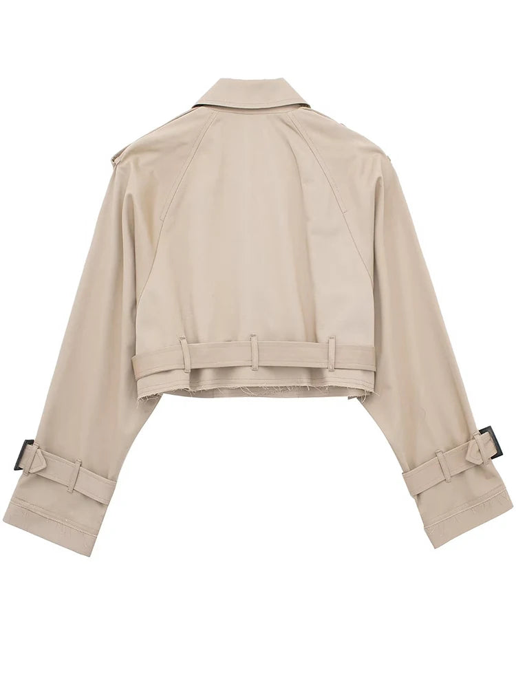 Notched Neck Women Jacket