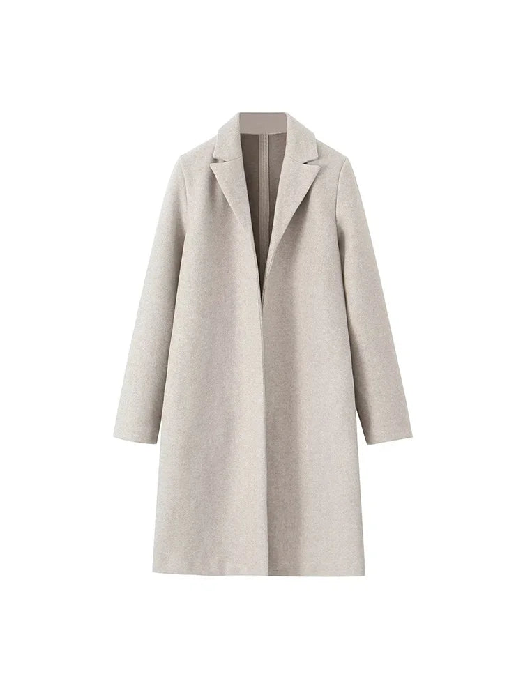 Open Stitch Long Trench Coats