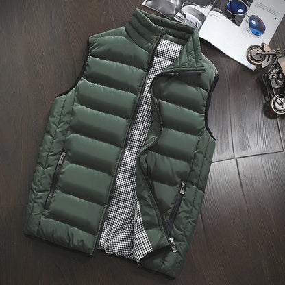 Men Casual Sleeveless Jacket