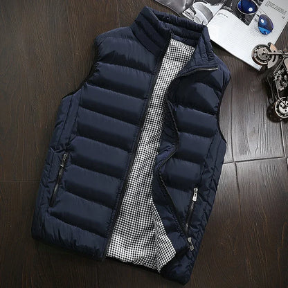 Men Casual Sleeveless Jacket