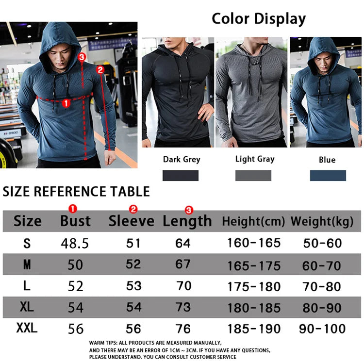 Mens Hooded Fitness Tracksuit