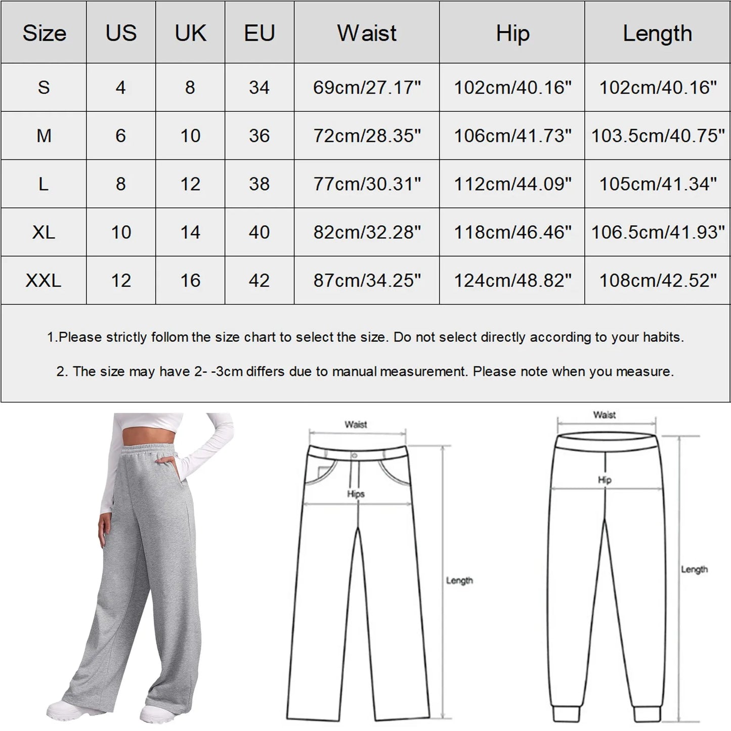 Elastic Casual Long Pants