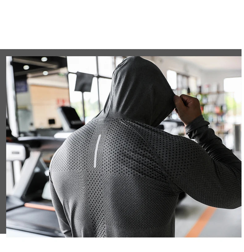 Mens Hooded Fitness Tracksuit