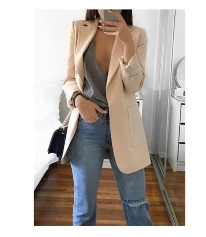 Casual Slim Fit Polo Neck Cardigan for Women