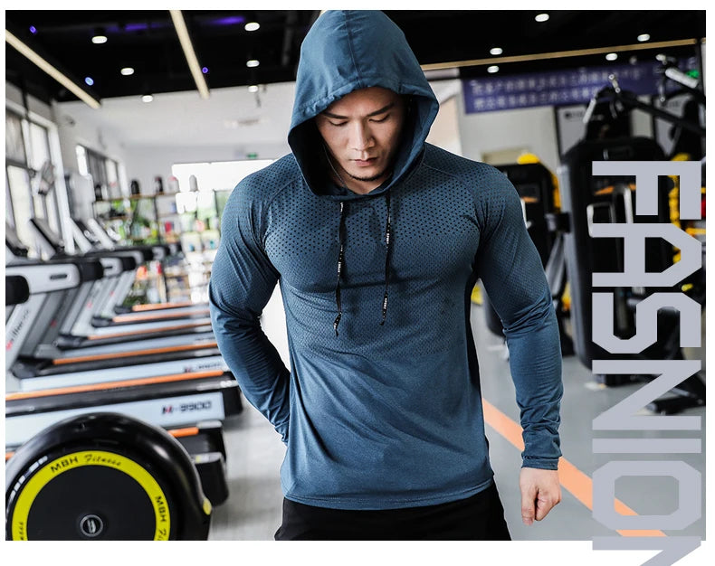 Mens Hooded Fitness Tracksuit