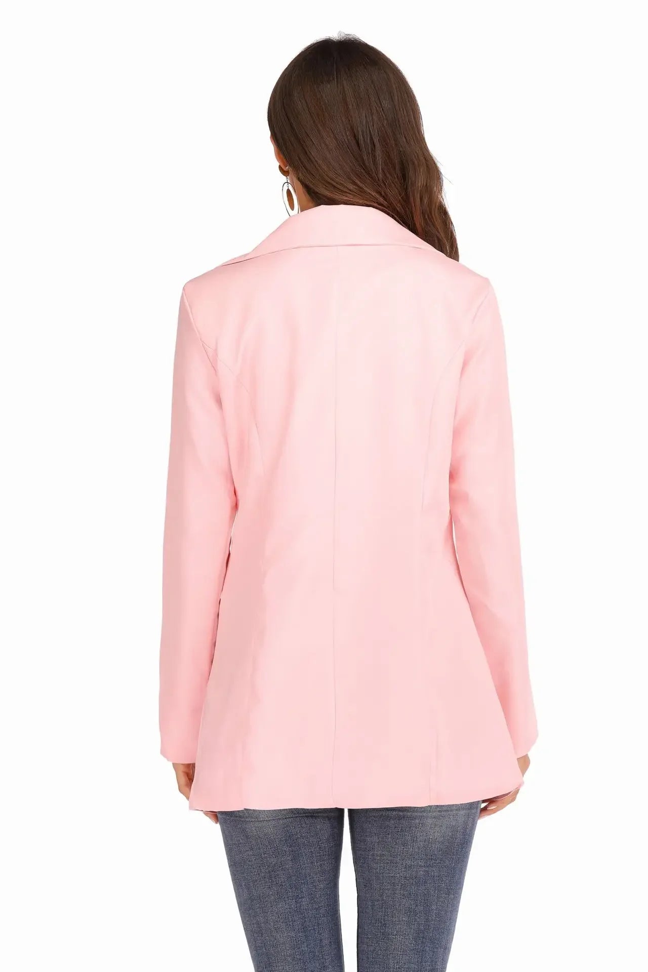 Casual Slim Fit Polo Neck Cardigan for Women